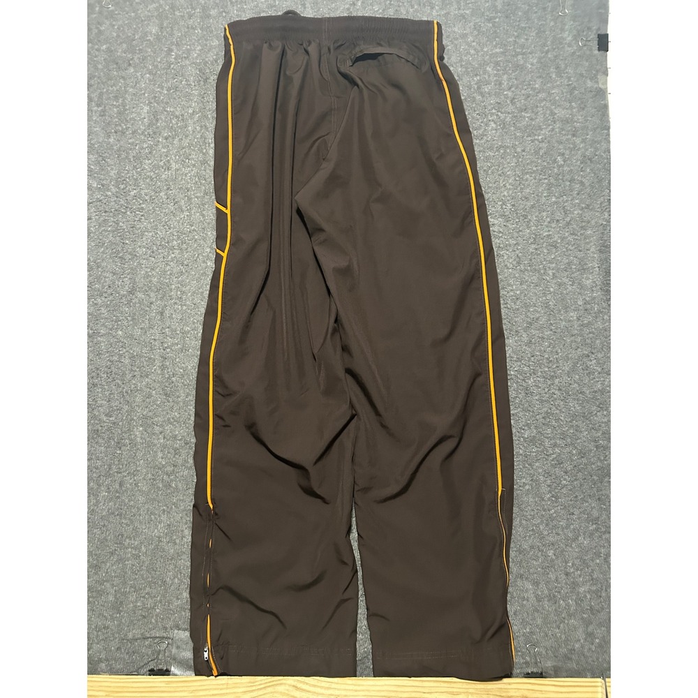 Nike windbreaker pants brown baggy vintage Large striped Y2K mens - Picture 2 of 7